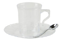 clear coffee mugs party package - flaired