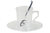 clear coffee mug combo in flaired style