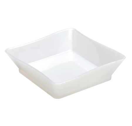 Plastic White 2.25" x 2.25" Tiny Trays  - Posh Party Supplies