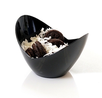 Plastic Black 3.5" x 2.6" Tiny Tureens  - Posh Party Supplies