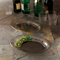 Plastic Clear 14" x 21" Oval Tray  - Posh Party Supplies