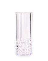 crystal cut disposable highball glasses