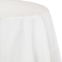 Disposable White Round Paper Tablecloths - Posh Party Supplies 