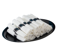 Silver Plastic Cutlery and Napkin Roll - Posh Party Supplies.com