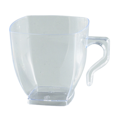 Disposable Clear 2 oz Disposable Plastic Coffee Mugs - Posh Party Supplies