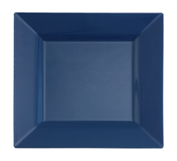 Disposable Blue Plastic 9.5" Square Dinner Plates - Posh Party Supplies