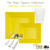 Square Yellow Tableware Wedding Package - Posh Party Supplies 