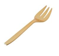 Elegant metallic gold Plastic serving forks - posh Party Supplies 
