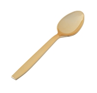 Elegant metallic gold Plastic serving spoons