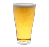 plastic pilsner beer glass - posh party supplies