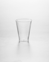 The Kaya Collection Clear Disposable 2 oz Square Plastic Shot Glass - 960 Shot Glasses