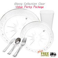 Glassy Clear Value Party Package