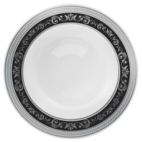 12 oz Plastic Black/Silver Soup Royal  Bowls