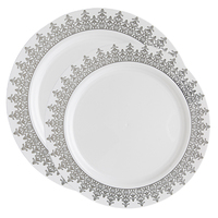 Ornament White with Silver Rim Combo