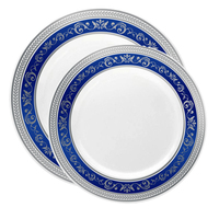 White with Blue/Silver Rim Combo