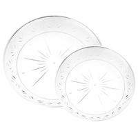 plastic clear plate combo pack