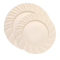 flaired ivory plate combo pack
