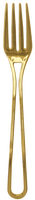 New!Disposable Metallic Modern Gold Plastic Forks 