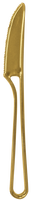 Disposable Modern Metallic Gold Plastic Knives - 