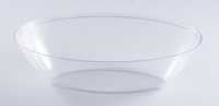 Disposable Black Disposable Oval Plastic 64 Oz. Serving Bowl - Posh Party Supplies