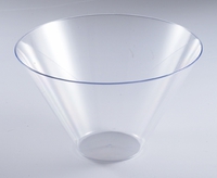 Disposable Clear Disposable Round Plastic 96 Oz. Serving Bowl - Posh Party Supplies