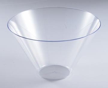Disposable Clear Disposable Round Plastic 96 Oz. Serving Bowl - Posh Party Supplies