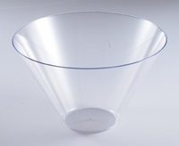 Disposable Clear Disposable Round Plastic 96 Oz. Serving Bowl - Posh Party Supplies