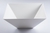 White Disposable Square Plastic 96 oz Serving Bowl - Posh Party Supplies