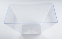 Clear Disposable Square Plastic 96 oz Serving Bowl - Posh Party Supplies