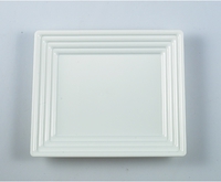 Disposable White Square 16" x 16" Serving Trays - Posh Party Supplies