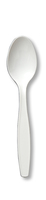 White Premium Plastic Spoons - Posh Party Supplies