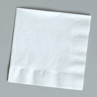 Discounted White Beverage Paper Napkins - Posh Party Supplies