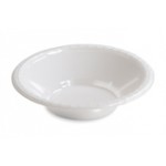 Disposable White 12 Oz. Plastic Bowl  - Posh Party Supplies