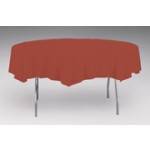 Disposable Brick Round Paper Tablecloths - Posh Party Supplies