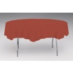 Disposable Brick Round Paper 82 Inch Table Covers - Posh Party Supplies