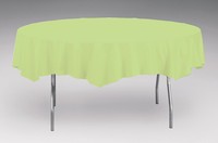 Disposable Pistachio Round Paper 82 Inch Table Covers - Posh Party Supplies