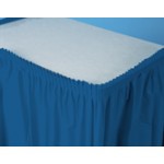 True Blue Plastic 21.5' Table Skirts - Posh Party Supplies