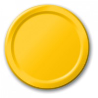Disposable School Bus Yellow Dessert Paper Plates - Posh Party Supplies