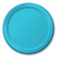 Disposable Bermuda Blue 6.75" Paper Dessert Plates - Posh Party Supplies