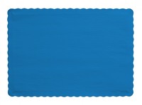 Disposable True Blue Paper Placemats - Posh Party Supplies