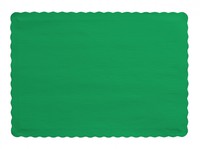 Disposable Emerald Green Paper Placemats  - Posh Party Supplies