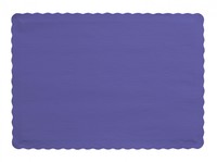 Disposable Purple Paper Placemats  - Posh Party Supplies