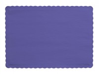 Disposable Purple Paper Placemats - Posh Party Supplies