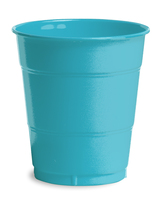 Bermuda Blue 12 Oz. Plastic Cups- Posh Party Supplies