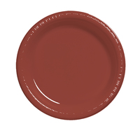 Disposable Brick 8.75" Plastic Dinner Plates  - Posh Party Supplies