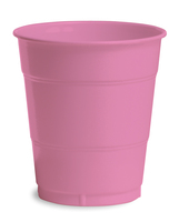 Candy Pink 12 Oz. Solid Plastic Cups - Posh Party Supplies