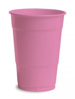 Candy Pink 16 Oz. Solid Plastic Cups - Posh Party Supplies