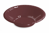 Disposable Chocolate Brown 12 Oz. Plastic Bowl - Posh Party Supplies
