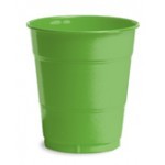 Citrus Green 12 Oz. Solid Plastic Cups- 240 per Case