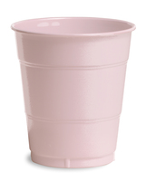Classic Pink 12 Oz. Plastic Cups - Posh Party Supplies